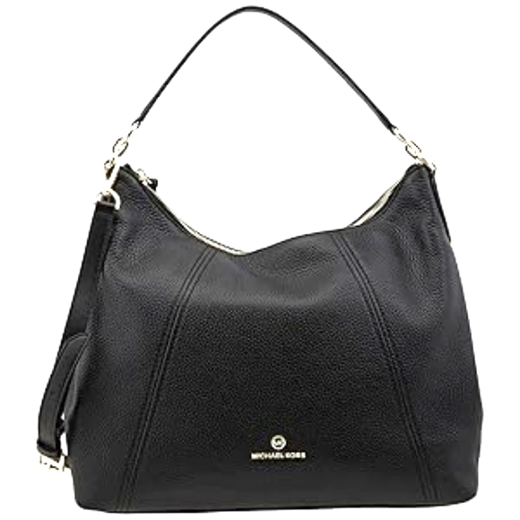 #57 NWT- Michael Kors Sienna Large Convertible Shoulder Black - Picture 1 of 6